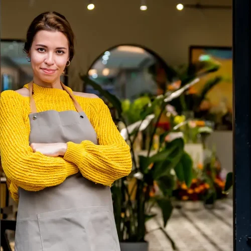 Flower shop owner